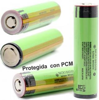 Aquas Bateria 18650 Celda Verde Panasonic de 3400mAh