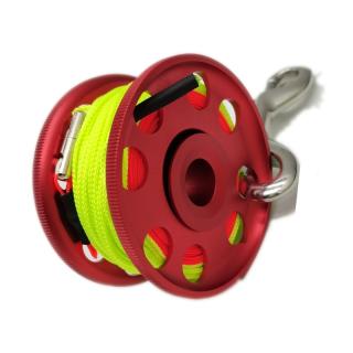Leoben Carrete spool 30m y centro giratorio 8cm - Rojo